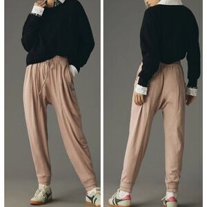 Anthropologie Daily Practice Maeve Broadmore Pleated Harem Joggers Sm #756